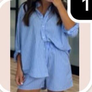Shop Talulah Nantucket Striped Cotton Set